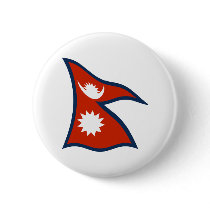 Nepal Flag Button by livingflags Nepal Flag Button