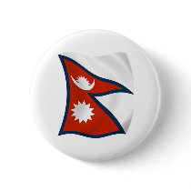 Nepal Flag Button by LivingFlags2 Nepal Flag Button