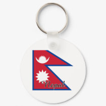 Nepal Flag Design keychains