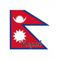 Nepal Flag Design t-shirts