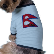 Nepal Flag pet clothing by flagshirt Nepal Flag pet clothing