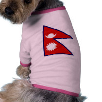 Nepal Flag pet clothing by coolcountry Nepal Flag pet clothing