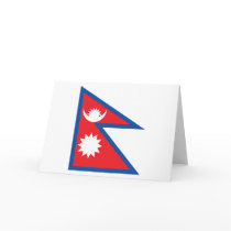 Nepal Flag Greeting Card