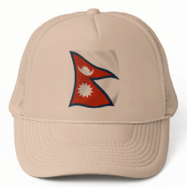 Nepal Flag Hat by LivingFlags2 Nepal Flag Hat