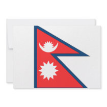 Nepal Flag Custom Invitations