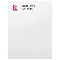 Nepal Flag letterhead