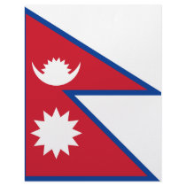 Nepal flag letterhead