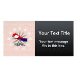 Nepal Flag Map 2.0 Picture Card