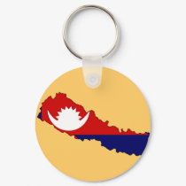 Nepal flag map keychains