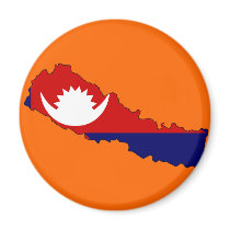 Nepal flag map magnets by FlagStore Nepal flag map magnets