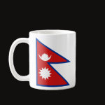 Nepal Flag Map Classic Mug