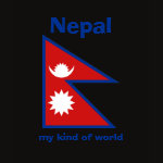 Nepal Flag Map Text Ladies Baby Doll