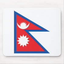 Nepal Flag Mousepad