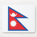Nepal Flag Mousepad