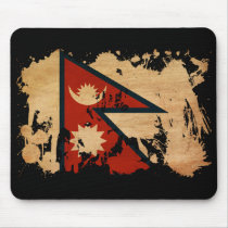 Nepal Flag Mousepads