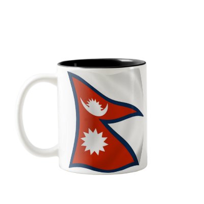 Nepal Flag Mug by LivingFlags2