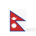 Nepal Flag Notecard