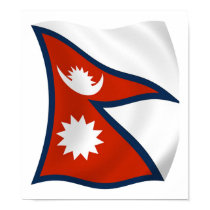 Nepal Flag Poster Print by LivingFlags2 Nepal Flag Poster Print