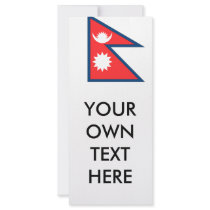 Nepal Flag rack cards by flagshirts Nepal Flag rack cards