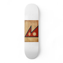 Nepal Flag Skate Deck