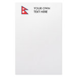 Nepal Flag Customized Stationery