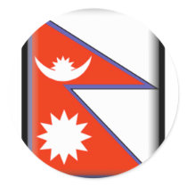 Nepal Flag stickers