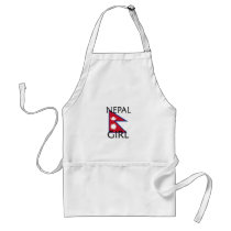 NEPAL GIRL aprons by flagshirt NEPAL GIRL aprons