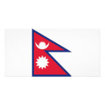 Nepal National Flag Photo Greeting Card