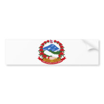 Nepal Official Coat Of Arms Heraldry Symbol Bumper Stickers