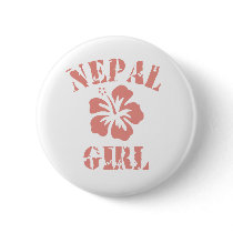 Nepal Pink Girl buttons by repofcountries Nepal Pink Girl buttons