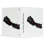 Nepal Trendy Peace Sign with Nepalese map binders
