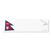 Nepal Waving Flag bumper stickers