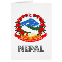 Nepalese Emblem Card
