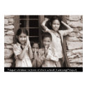 Nepali children in front of their school posters by tonio78 Nepali children in front of their school posters