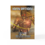 Nephew Birthday Card With Cyborg - Modern Robot