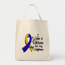 Nephew - Bladder Cancer Ribbon Tote Bag