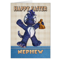 Nephew Easter Card - Denim Dragon Chocolate