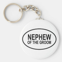 Nephew of the Groom Wedding Oval Keychains