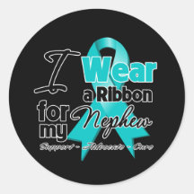 Nephew - Teal Awareness Ribbon Sticker