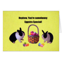 Nephew, You're somebunny eggstra special! Card