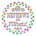 Nephews are FUNtastic Round Stickers