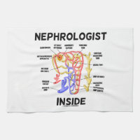 Nephrologist Inside (Kidney Nephron) Hand Towel