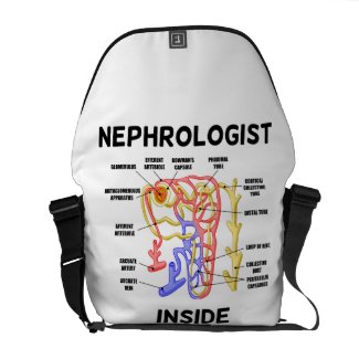 Nephrologist Inside (Kidney Nephron) Messenger Bag