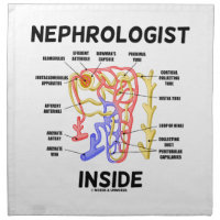 Nephrologist Inside (Kidney Nephron) Napkin