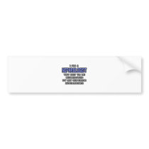 Nephrologist Joke ... Superior Intelligence Bumper Sticker
