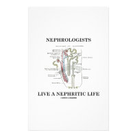 Nephrologists Live A Nephritic Life (Nephron) Stationery