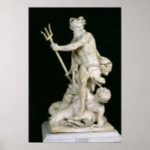 Neptune Calming the Waves, 1757 Posters