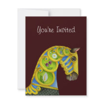 Neptune Carousel Horse Invitation