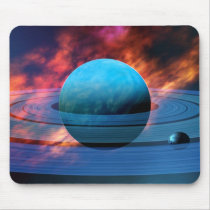 space, universe, neptune, planet, rings, cosmos, mousepads, Mouse pad with custom graphic design