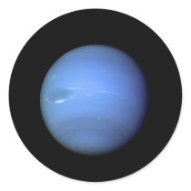 Neptune Planet in our solar system Round Stickers